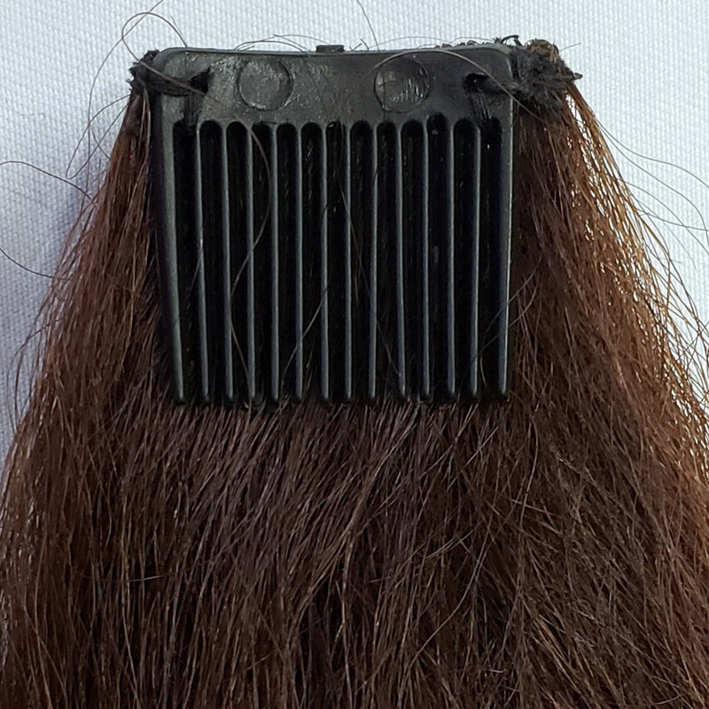 Dark Auburn Human Hair Pigtails (one pair)
