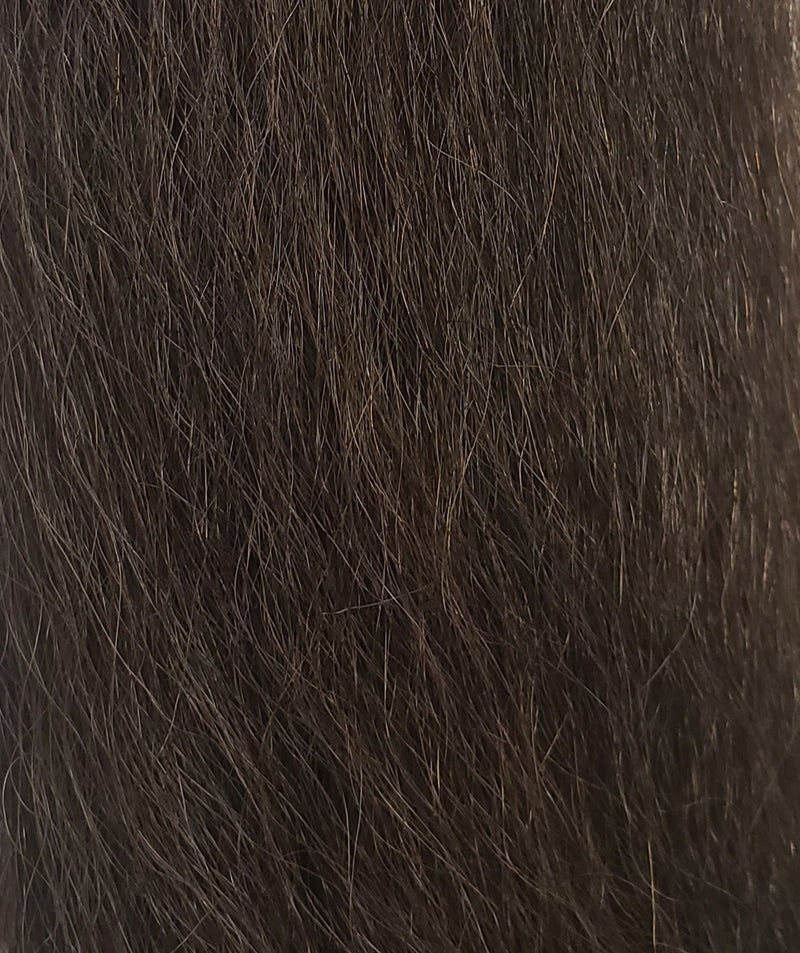 17" Dark Brown Human Hair Ponytail