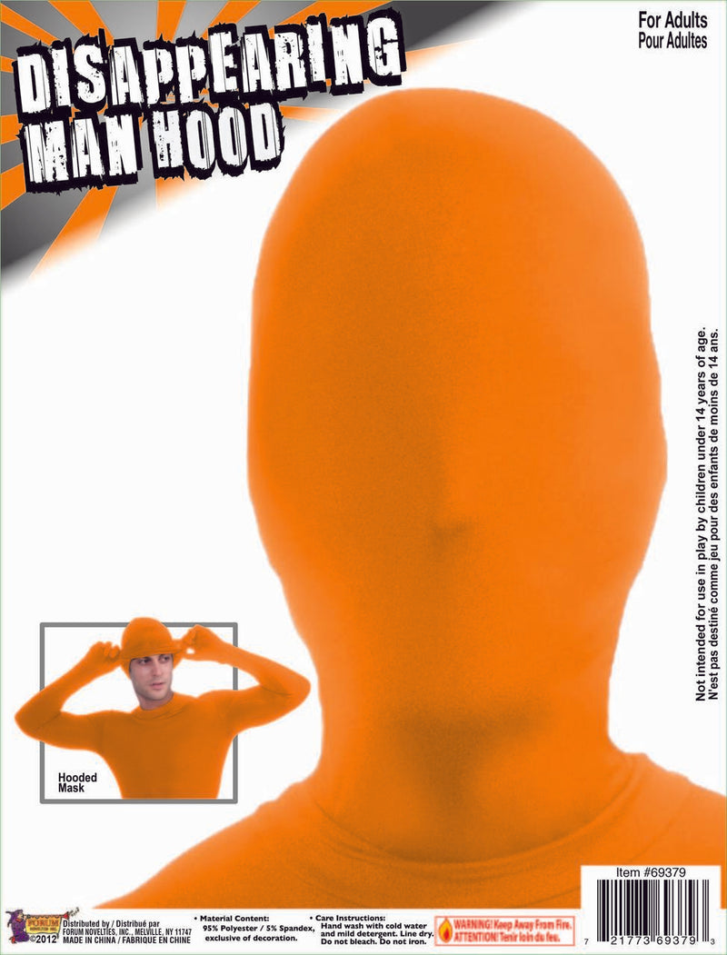 orange morph suit mask hood