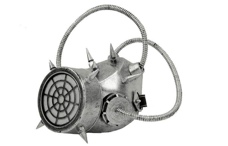 Senecio Gas Mask Silver Steampunk