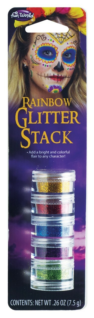 Rainbow Glitter Stack