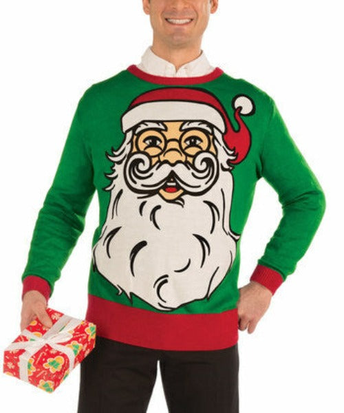 Santa Face Christmas Sweater