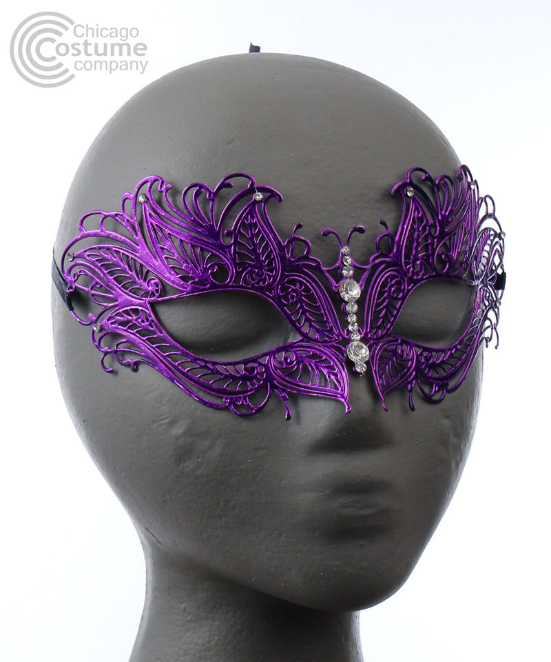 Sheila Metal Eye Mask-Purple