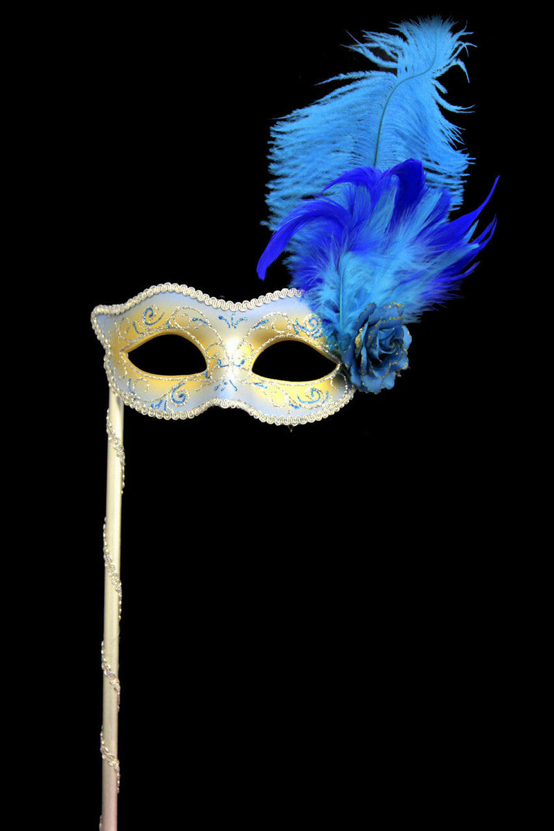 Galena Eye Mask with stick-Blue