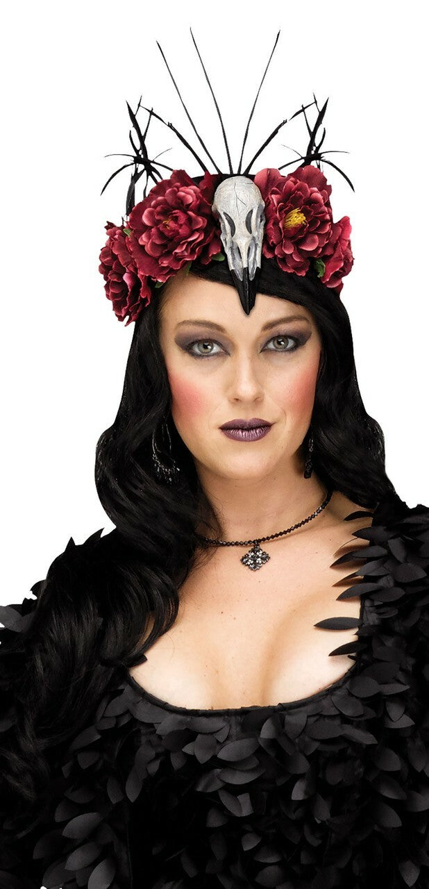 Floral Raven Mistress Headpiece