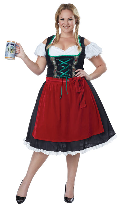 Oktoberfest Fraulein Adult Costume - Plus Size