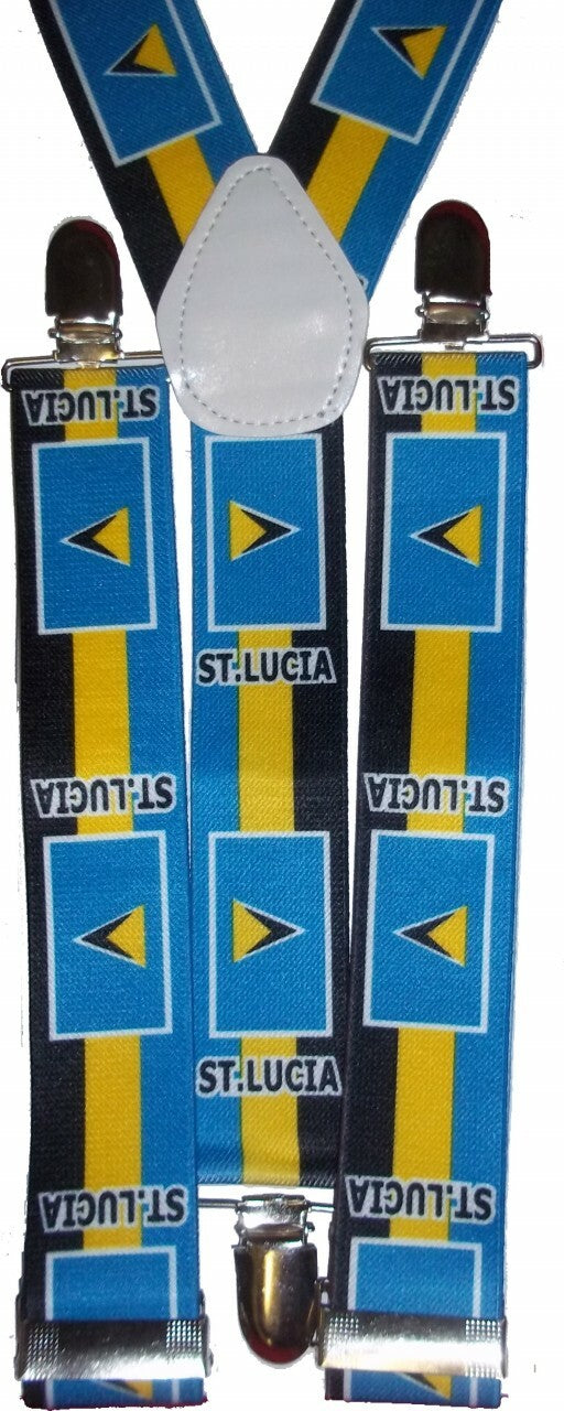 International Flag Suspenders St Lucia