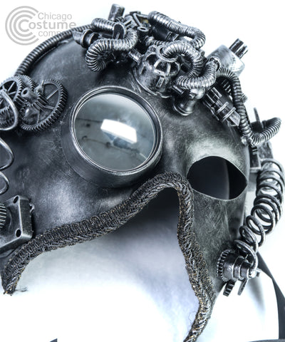 Artletio Steampunk Mask - Silver