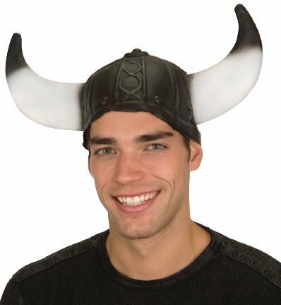 Black Latex Viking Helmet