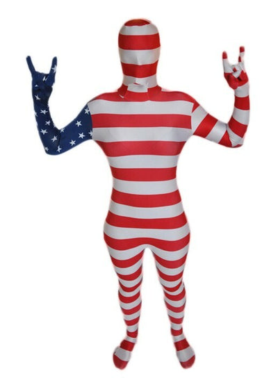 USA Flag Superfan Spandex Suit