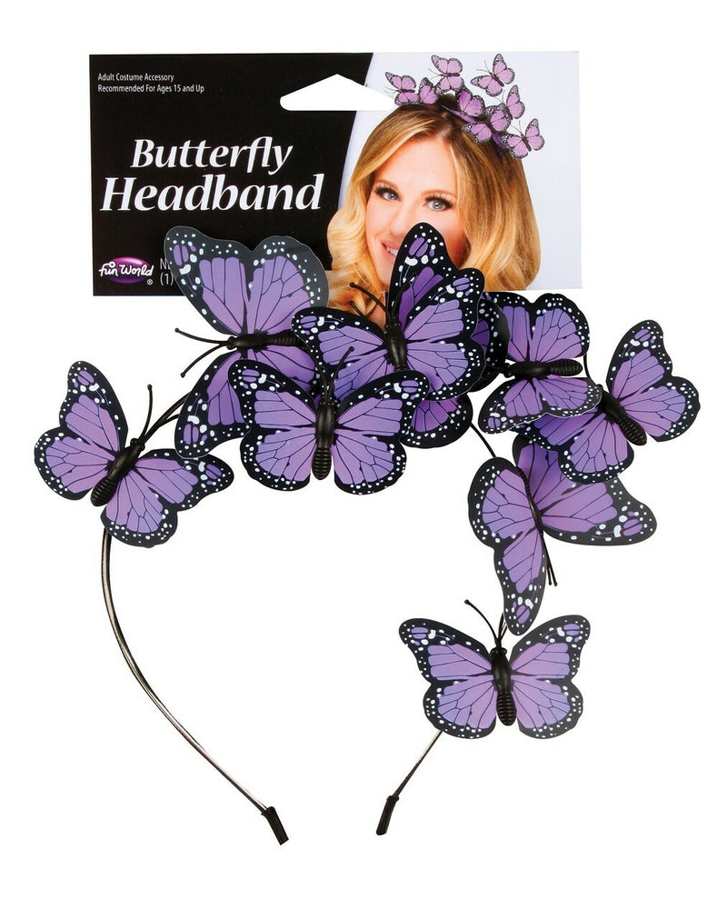 Butterfly Headband - Purple