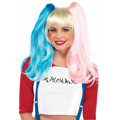 harley quinn wig - Deviant Doll Wig with Clip On Pony Tails