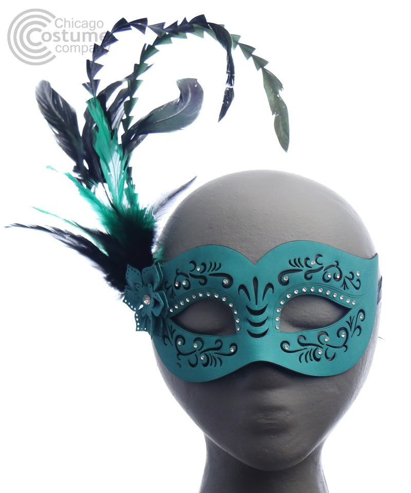 Veronica Leather Mask-Green