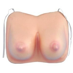 soft latex foam boobs breasts chest plate