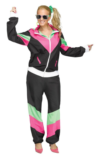 80s track suit womens costume