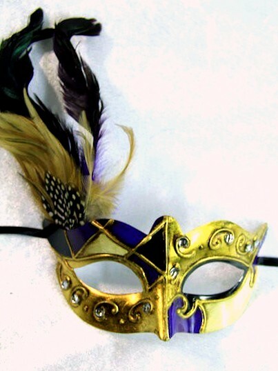 La Al Tima Eye Mask Purple Black
