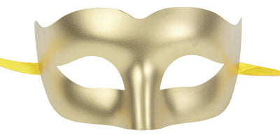 Gold Plastic Masquerade Mask