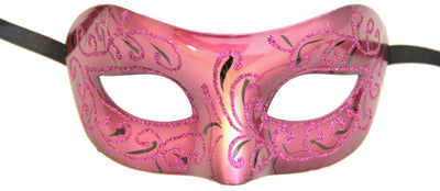 glitter masquerade eyemask fuchsia