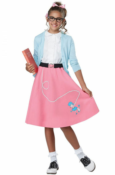 50's Child Pink Poodle Skirt