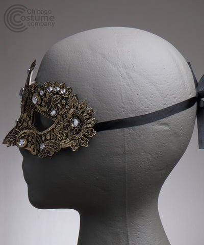 Vennia Fabric Eye Mask Jewels Gold