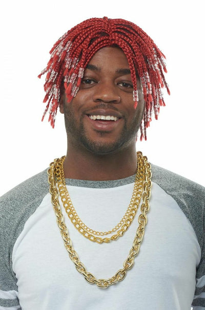 Red Rapper Adult Wig