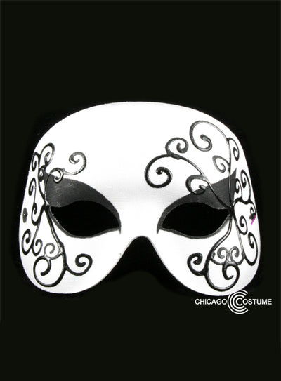 Elfin Masquerade Eye Mask White