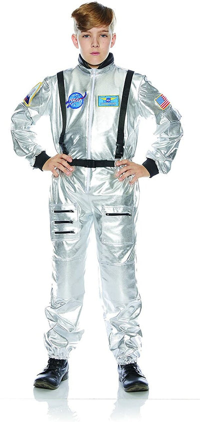 Kid's Astronaut Suit - Silver