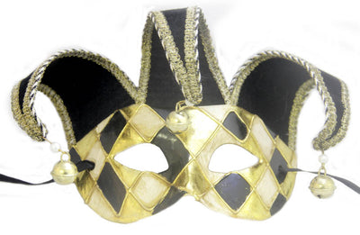 Diamondback Jester Mask- Gold