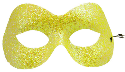Neon Yellow Natalia Glitter Eye Mask