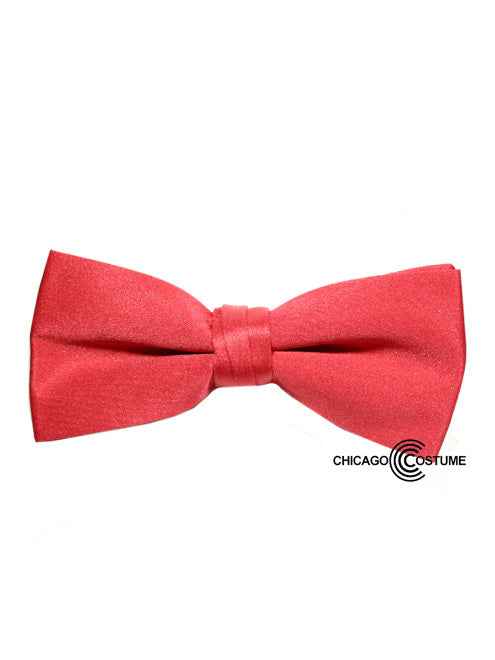 Satin Bow Tie-Red