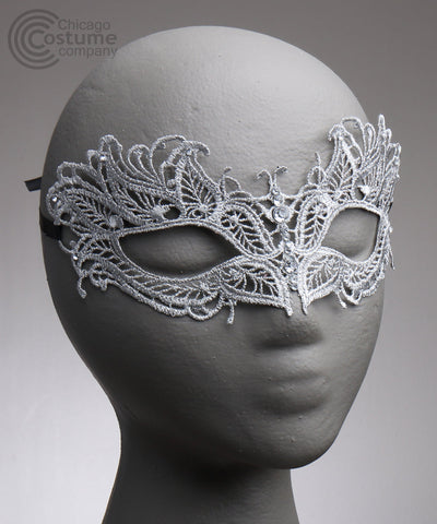Saddi Fabric Eye Mask-Light Silver