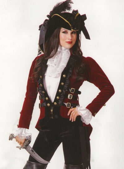 Sultry Pirate Lady Jacket - Red