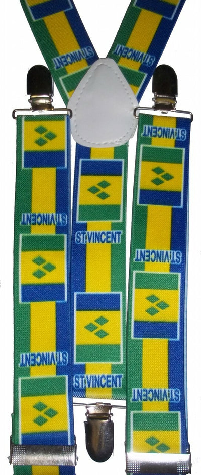 International Flag Suspenders St. Vincent