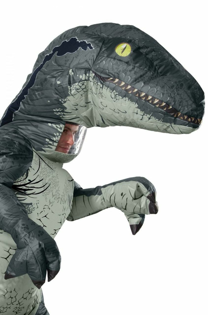 Jurassic World - Velociraptor Blue Inflatable Deluxe Adult Costume