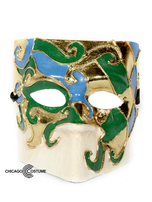Etruscan Mask Green-Blue