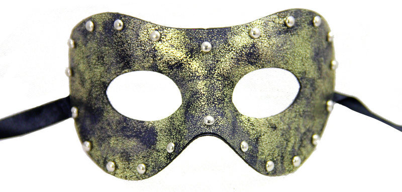 Soren Eye Mask with Studs-Gold