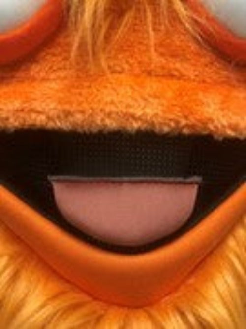 gritty mascot head