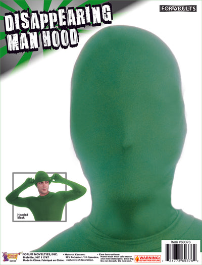 green morph suit mask hood