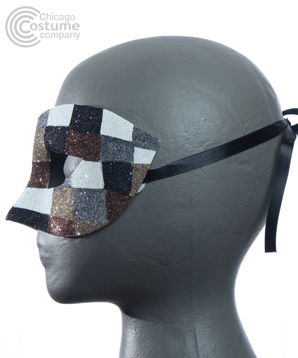 Pericles Mask Pericles Checkered Eye Mask | Chicago Costume