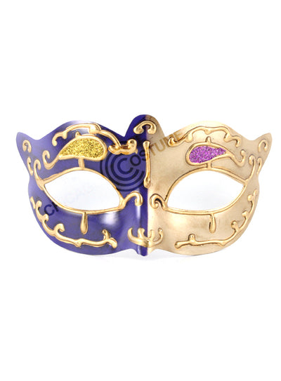 Venetian Party Mask Purple Gold