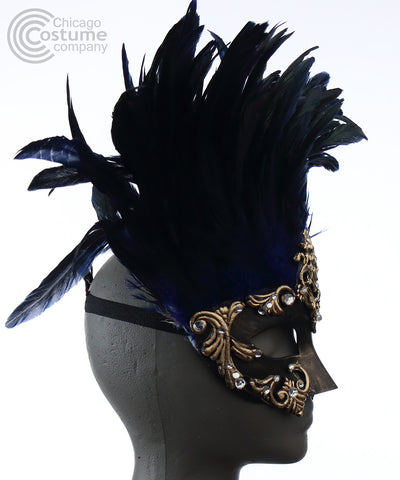 Flavius Mask with Feathers
