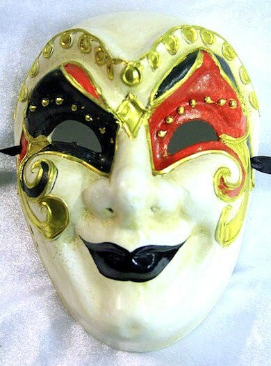 Galeno Face Mask-Black,Gold and Red