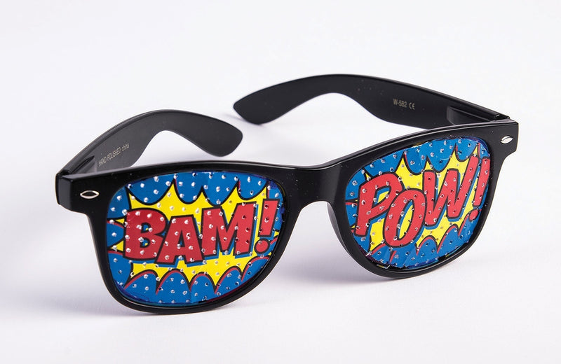 "POW" Pop Art Screened Sunglasses