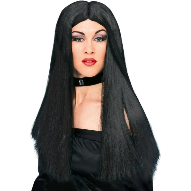 long black witch wig