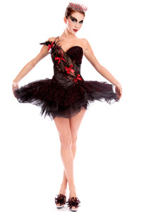 Ballerina Swan Corset & Tutu with Built in Panty