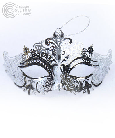 Mini 4" Mask Ornament silver