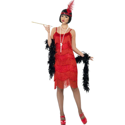 1920's Red Flapper Dress