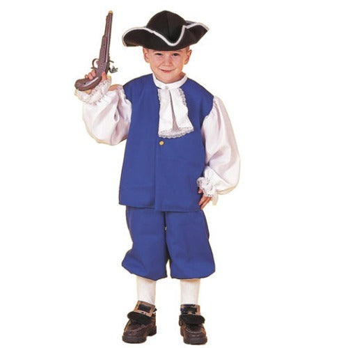 Blue Colonial Boy Child Costume