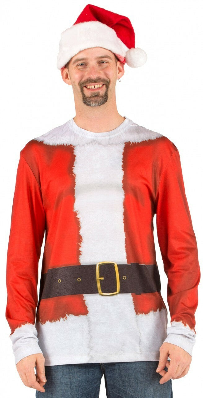 Faux Real Santa Suit Printed Shirt