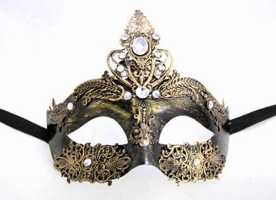 gold metal masquerade eyemask